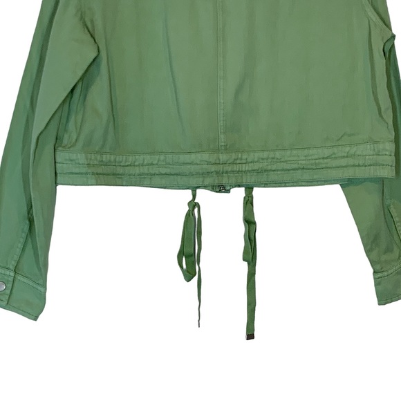 Blank NYC Twill Utility Cropped Jacket in Mint Green - Picture 6 of 10